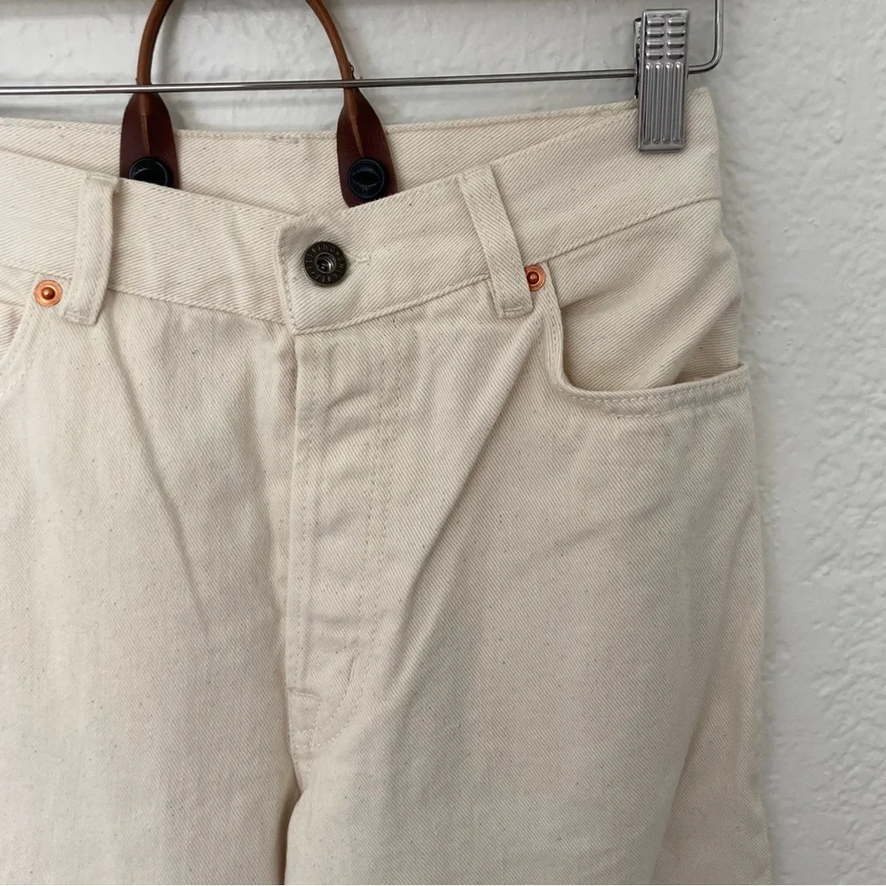 NWT Peppino Peppino Free People Type 18 Slim Ecru Selvege Denim Jeans, Size 25 - Picture 4 of 10